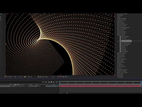 Abstract Title Cards with Continuum's Particle Array 3D
