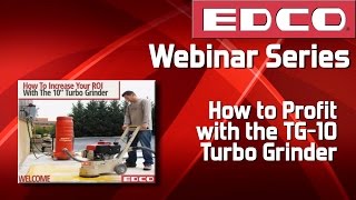 preview picture of video 'Hear How To Profit With The EDCO 10 Turbo Grinder, Webinar'