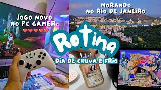 Rotina em uma kitnet no RJ: dia de frio, jogo novo no Pc Gamer e café ☕