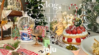 Everyday Christmas Party 🎄🧑🏻‍🎄🍾 | Making a strawberry cake🍰 | Living alone in Jeju island Vlog