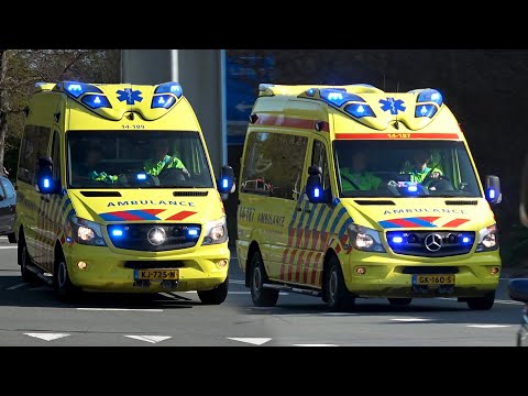 [11.04.2020][2x Luchthoorn] A1, Otaris Light Ambulances met spoed in Blaricum