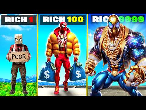 Upgrading POOR SPIDERMAN to RICHEST SPIDERMAN $999999 in GTA 5