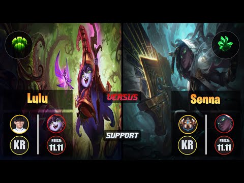 Hoit LULU (Support) [Guardian] VS SENNA - Challenger KR Patch 11.11