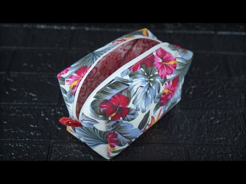 BEGINNER’S WAY to Make a BOXY ZIPPER POUCH ✨ Easy Tutorial with Bottom Seam