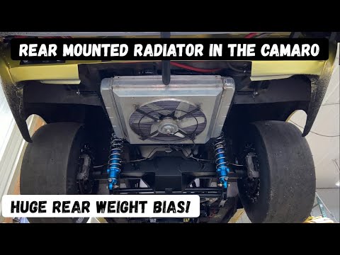 How to rear mount a radiator in a race car. Huge rear weight bias!