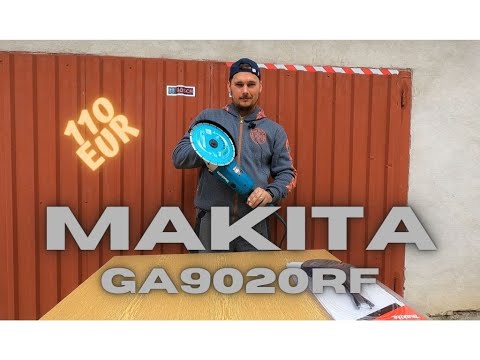 Makita GA9020R kampinis šlifuoklis 2200W 230mm video