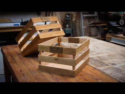 Making a wooden Crate from Plywood | DIY Milk Crate |...