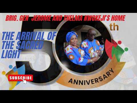 50th Anniversary Light at the Brig. Gen Jerome and Thelma Nwokeji's Home