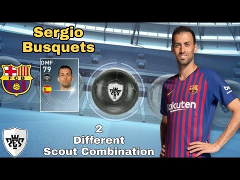 Sergio Busquets 2 Scout Combination in PES 2019 Mobile Video