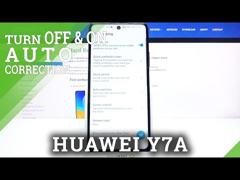 How to Enter Text Correction Options on HUAWEI Y7A – Open Text Correction Options
