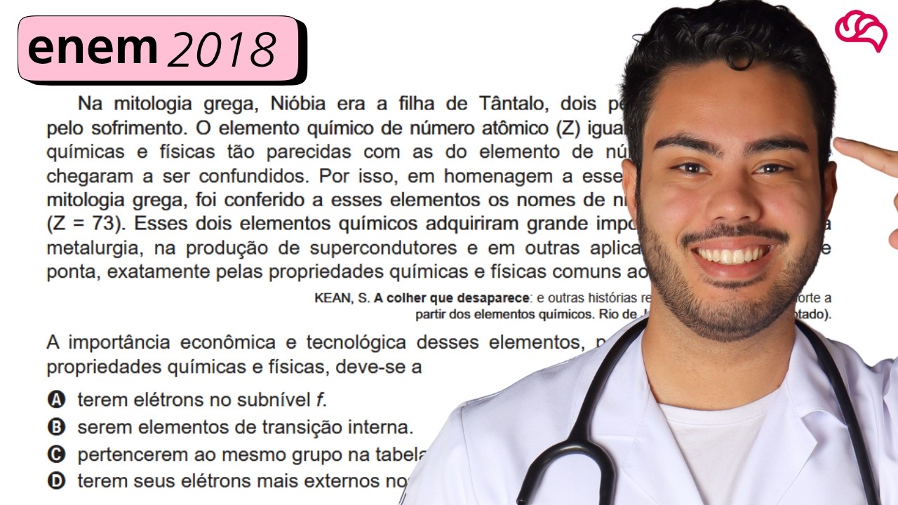 Resolução em Vídeo — Questão 105 ENEM 2018