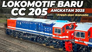 Download lagu NEW LOCOMOTIVE FROM AMERICA ‼️ ARRIVED IN INDONESIA CC 205 BATCH 4 IN 2025 mp3