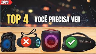 TOP 4 MELHORES Caixas De Som Bluetooth 2026 (Potência REAL!)