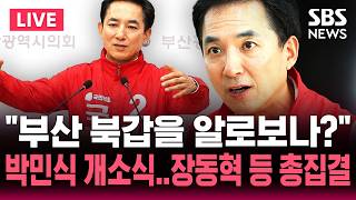 ????LIVE 국힘 장동혁 등 지도부에 박형준·나경원·안철수까지..이 시각 박민식 선거사무소 개소식 국힘 후보로 보수 결집중 | SBS 실시간 라이브
