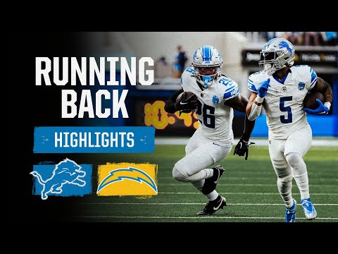 David Montgomery and Jahmyr Gibbs BALLED OUT | Lions at Chargers running back highlights