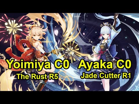 Yoimiya C0 & Ayaka C0 SPIral AByss 3.3 Floor 12 Genshin Impact
