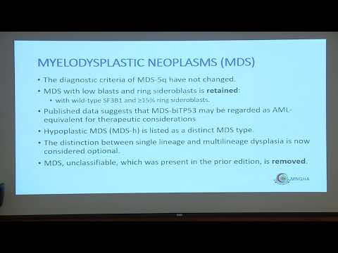 WHO Update on Myeloid Neoplasms – Dr. Nahlah Alghasham (Sep 30-Oct 1, 2022)