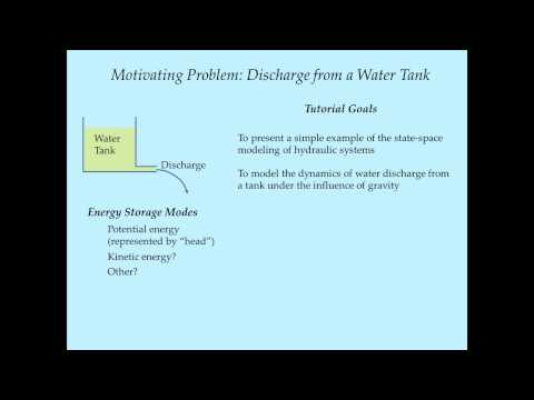 System Dynamics Tutorial 13 - Modeling the Emptying of a Tank