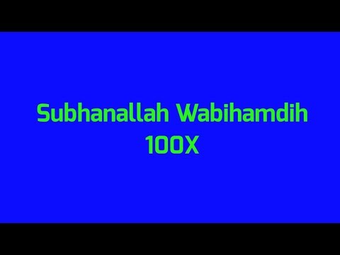 Subhanallahi Wabihamdih 100x akan menghapus dosa-dosa dan pahala 1000 kebaikan