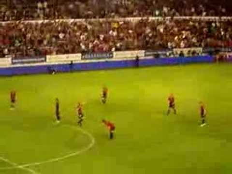 GOL DE PATXI PUÑAL AL REAL MADRID 07/08 AUPA OSASUNA!!!