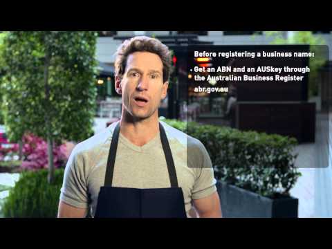 Registering a business name