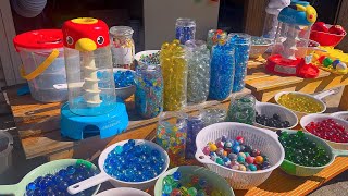 Burning Marble Run ⭐︎ Colorful Balls and Blue Dragon Ball