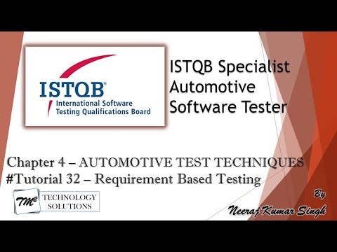 ISTQB Automotive Tester Introduction ISTQB Tutorials