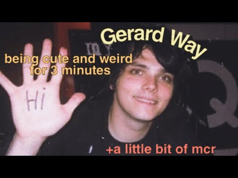 Gerard Way being cute and weird for 4 minutes +a little bit of mcr