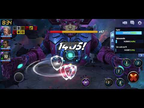 Marvel Future Fight - Cable vs Galactus sub 4mins SOLO