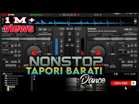 Nonstop tapori Barati Dance RemiX🔥|| Use headphones 🎧|| Virtual dj tapori dance Mixing