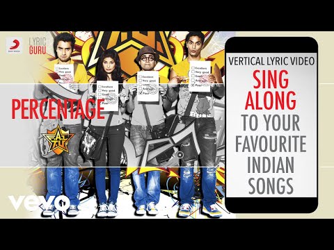 Percentage - F.A.L.T.U|Official Bollywood Lyrics|Neuman Pinto