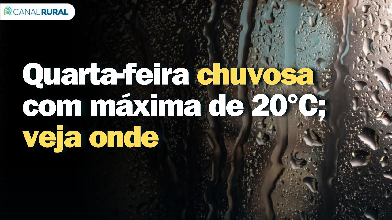 Previsão do tempo | Sul | Quarta-feira chuvosa com máxima de 20°C; veja onde
