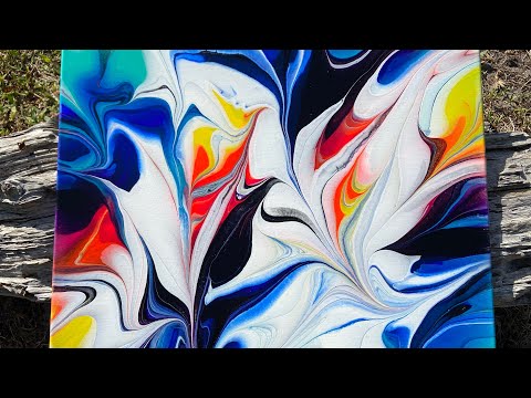 How to Paint with a Marble | Easy Acrylic Pouring Technique