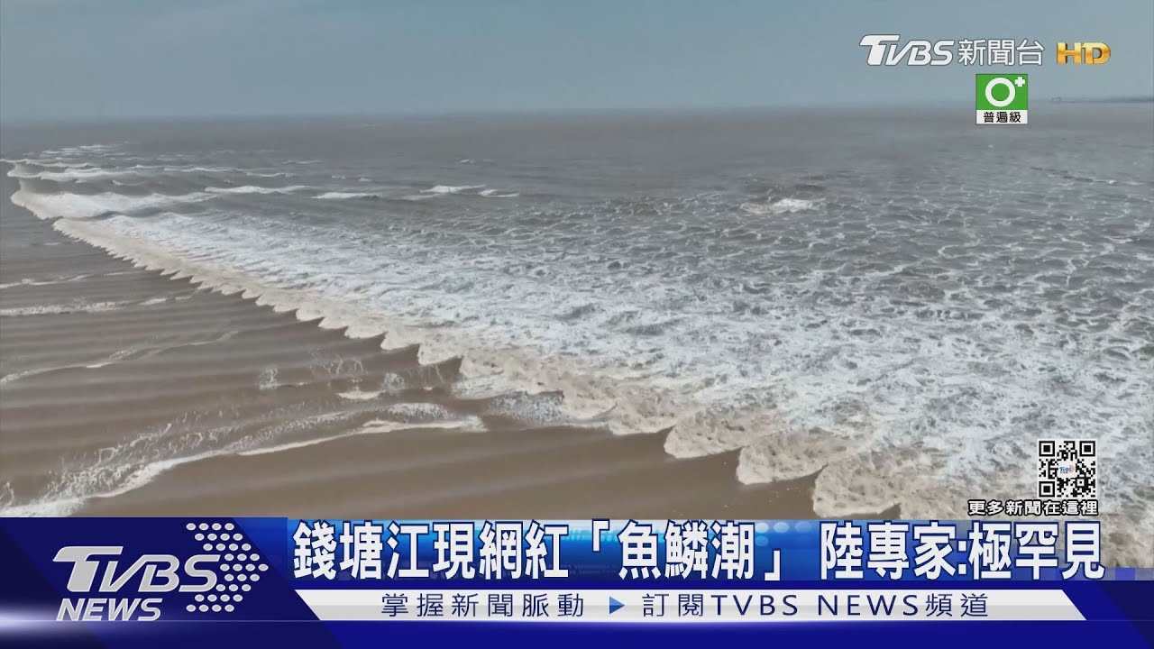 錢塘江現網紅「魚鱗潮」 陸專家:極罕見