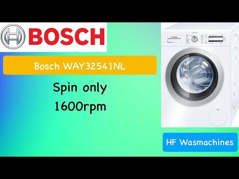 Bosch HomeProfessional WAY32541NL -  Spin Only 1600rpm (Full cycle)