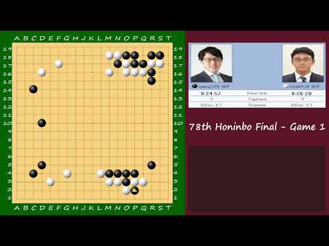 [EN/FR] 78th Honinbo Final - Game 1 : Iyama Yuta vs Ichiriki Ryo