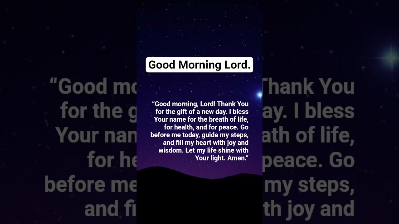 Good Morning Lord. #goodmorning #iloveyou #quotes #prayer #gospel  #bibleverse #faith #inspirtional