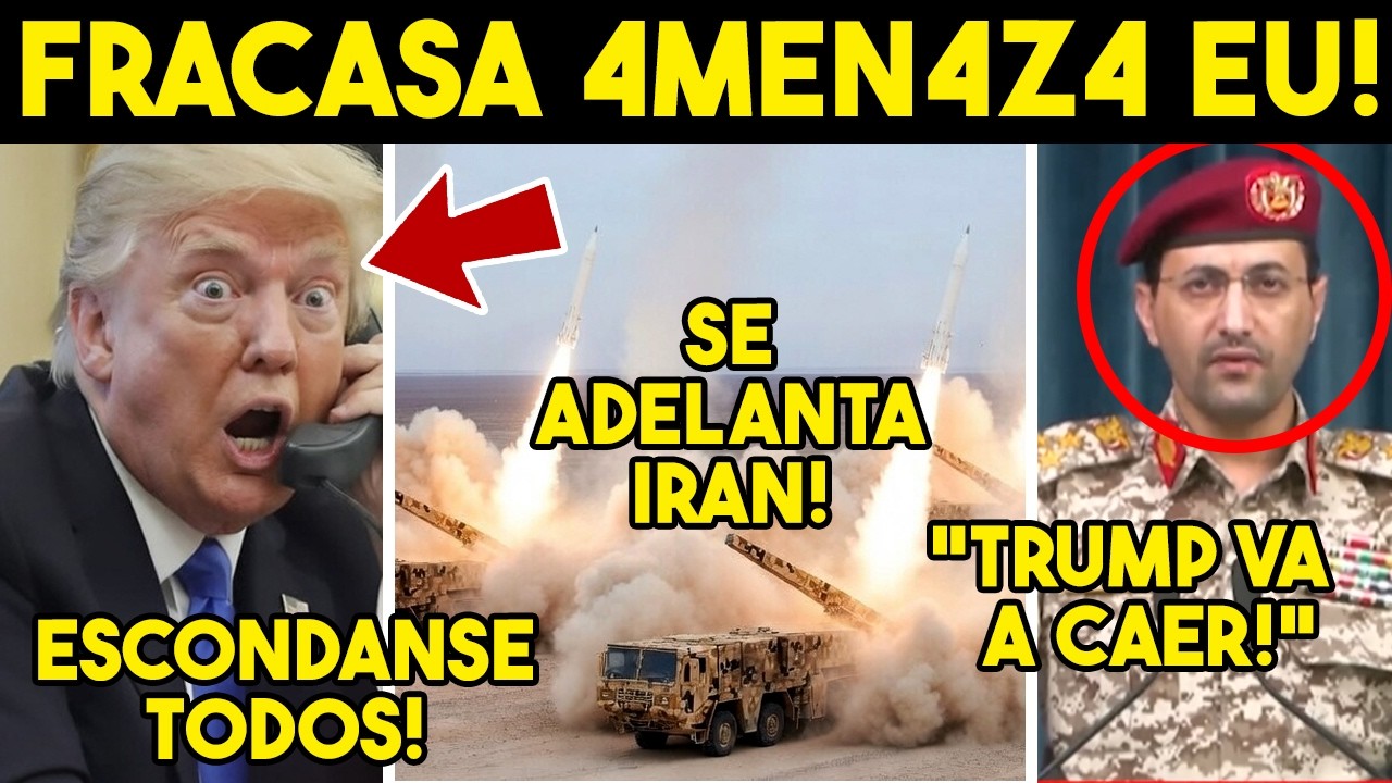 SORPRENDIO A TODOS! IRAN SE ADELANTA, FRACASA 4M3N4Z4 TRUMP. EU EN PANICO MUNDIAL