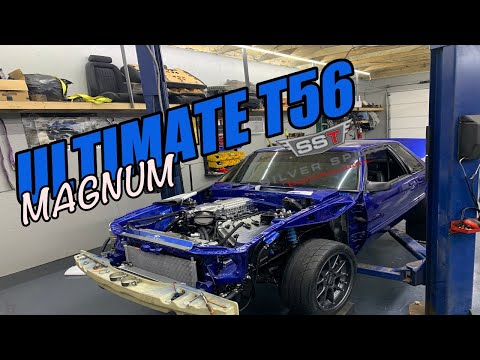 Installing the ultimate T56 Magnum, behind a 800HP supercharged coyote!