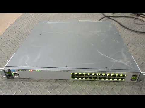 HP E3800 24G-2SFP+ switch J957A w/ hp e3800 4-port stacking module - J9577A