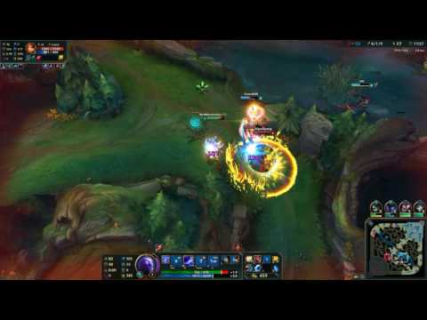 Ryze and Jhin botlane stomping LoL