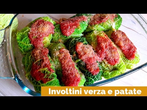 Ricetta INVOLTINI DI VERZA E PATATE - facili e veloci