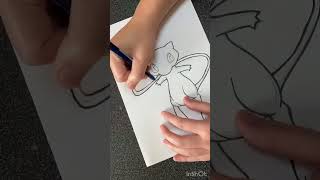 【ポケモン】ミュー、描いてみた【手描き】