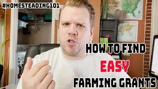 #homesteading101 : How to find EASY farming grants//USDA grants