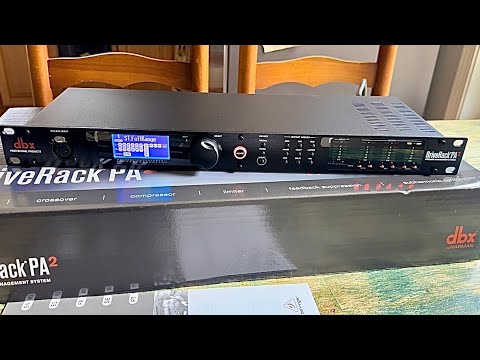dbx DriveRack PA2 2x6 PA Management Processor with Display and USB