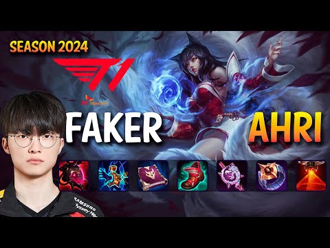 T1 Faker AHRI vs GALIO Mid - Patch 14.5 KR Ranked CHALLENGER | lolrec