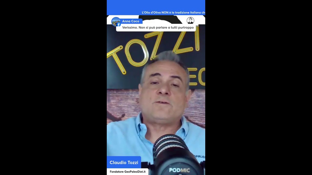 L’Olio d’Oliva NON è la tradizione italiana