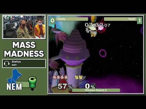 Mass Madness 39 SSBM - Twisty (Jigglypuff) vs. hexjo (Fox) - Melee WR2