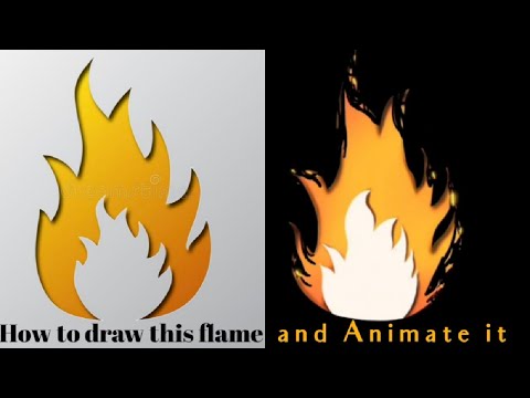 How to draw a flame and animate it in Procreate | Easy flame animation in Procreate | Digital fire