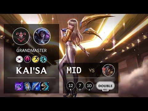 Kai'Sa Mid vs Twisted Fate - KR Grandmaster Patch 10.6